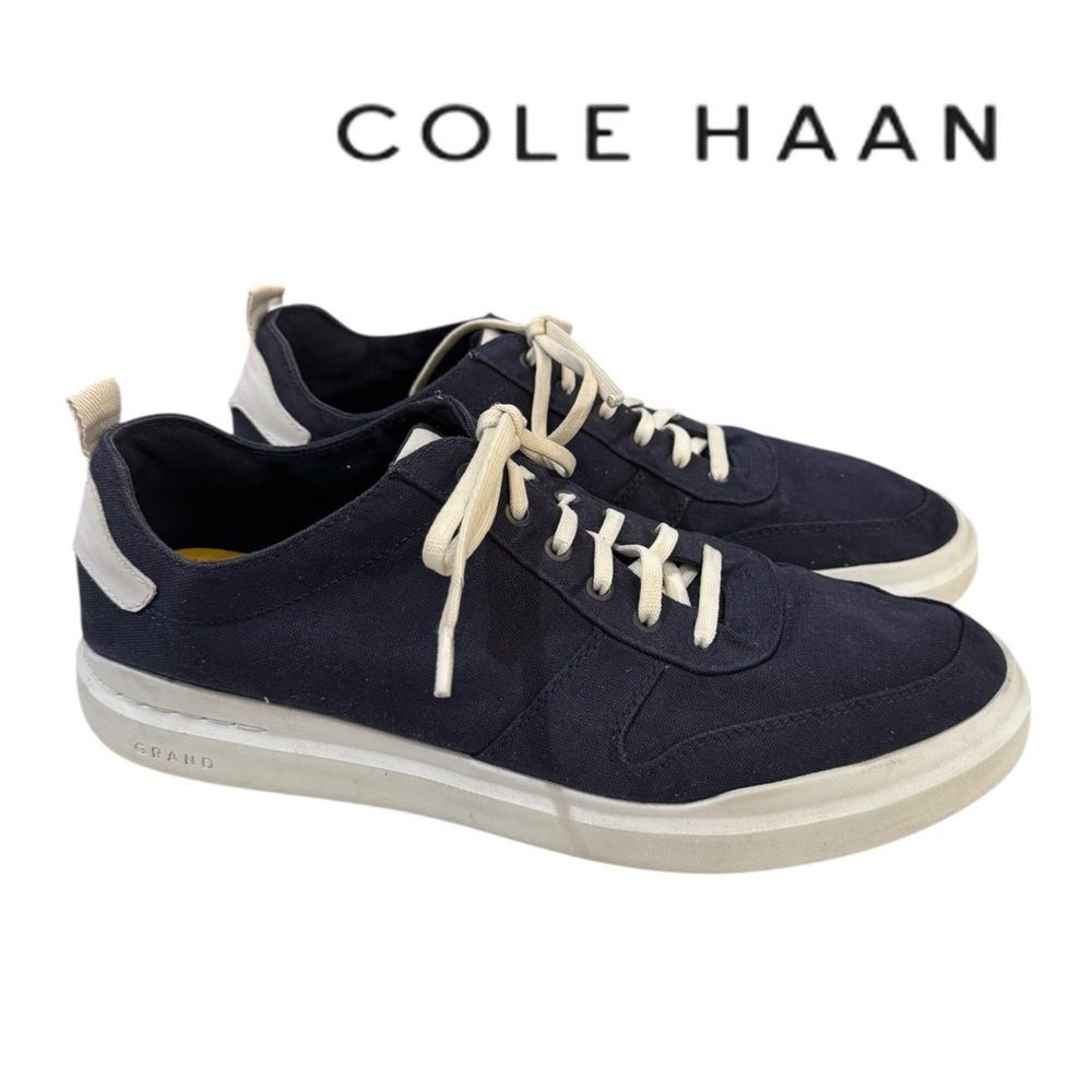 Cole Haan Grandpr Rally Canvas Court Navy Sneakers 11.5